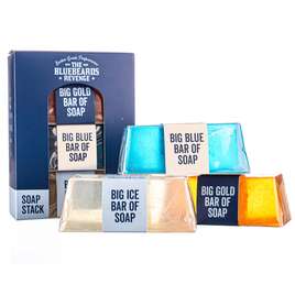 The Bluebeards Revenge Soap Stack - Zestaw mydeł do ciała dla mężczyzn, 3x175g