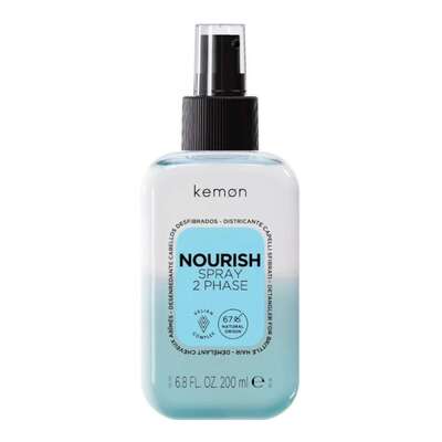 Kemon Nourish 2Phase Odżywczy Dwufazowy spray do włosów zniszczonych, 200ml