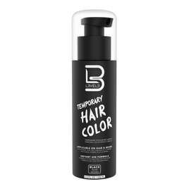 L3VEL3 Temporary Hair &amp; Beard Color - Czarny żel barwiący do włosów i brody, 125ml
