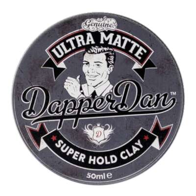 Dapper Dan Ultra Matte Clay - Matująca glinka do włosów, Travel Size, 50ml