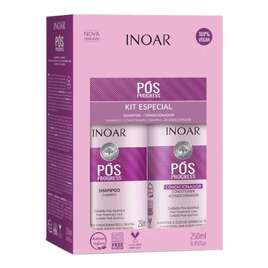 INOAR Pos Progress Duo Pack Zestaw do pielęgnacji włosów po keratynowym prostowaniu: szampon + odżywka 2x250ml
