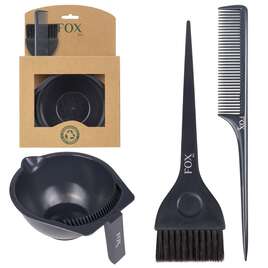FOX Bio Zestaw do koloryzacji włosów (miseczka + pędzelek + grzebień)
