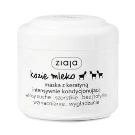 Ziaja Kozie mleko, Maska z keratyną, do włosów zniszczonych, suchych i matowych, 200ml