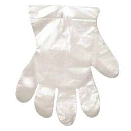 Silbet rękawiczki jednorazowe foliowe, przezroczyste, damskie, 100 szt roz.M